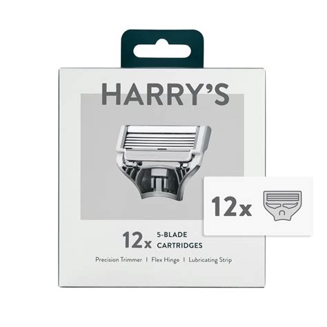 Harry's Razor Blades for Men: 12 Pack of Men's Razor Blade Refills ...