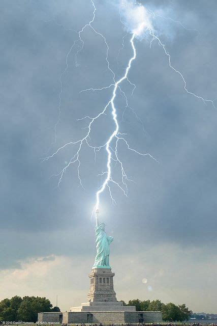 Statue of Liberty Being Struck by Lightning | Statue of liberty, Light ...