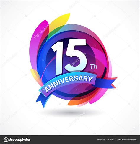 Logo Design Years Anniversary White Background Stock Vector Image by ...