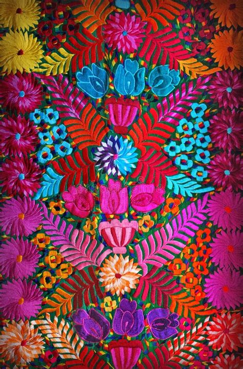 Mexican floral embroidery stock image. Image of mexico - 29344233