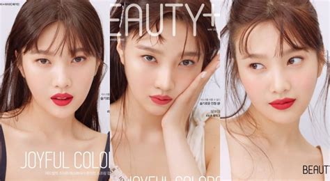 Joy is a classic visual in cosmetic pictorial for 'Beauty +'s May issue ...