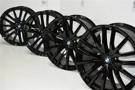 22″ BMW X5 X6 X5M X7 G05 G06 G07 742M BLACK WHEELS RIMS Factory OEM ...