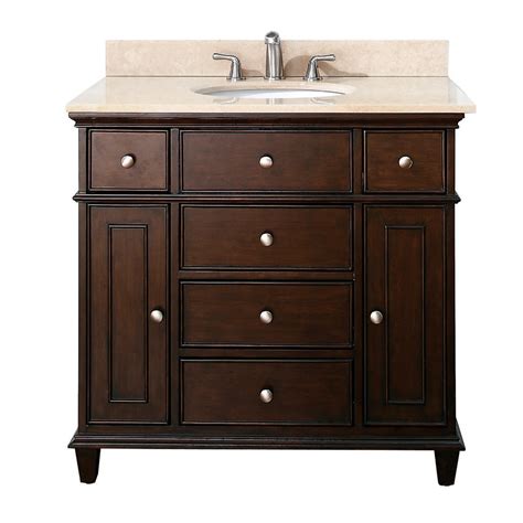 Avanity Windsor 36" Vanity - Walnut | Free Shipping - Modern Bathroom