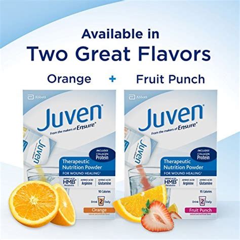 Juven Therapeutic Nutrition Drink Mix Powder for Wound Healing Includes ...