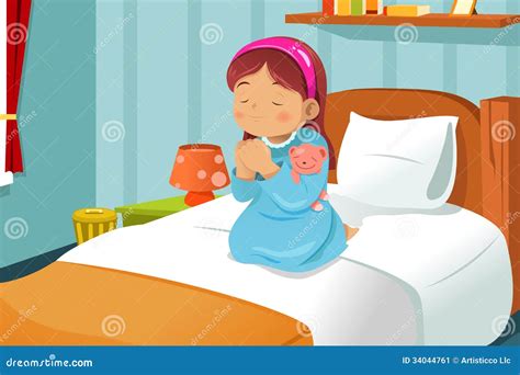 Clipart Of Little Girl Praying