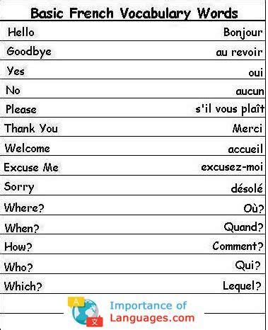 Language Guide Learn | Basic french words, French language learning, French language basics