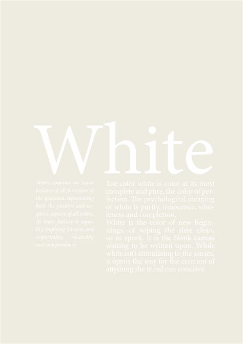 white quotes | Color quotes, Quote aesthetic, Color meanings