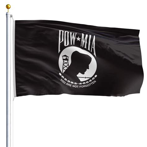 3' x 5' POW MIA Flag - Nylon - Double Face – Eder Flag