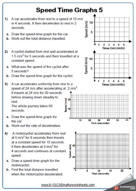 Physics Motion Graphs Worksheet Motion Graphs Physics Worksheet Answers ...