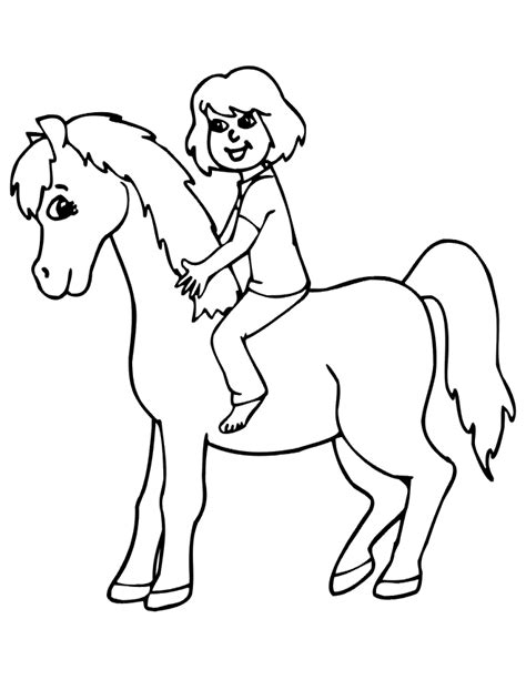 Horse And Rider Coloring Pages - Coloring Home