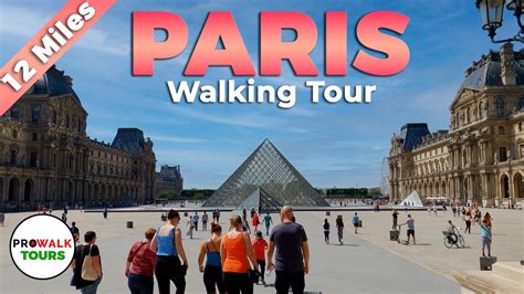 PARIS Walking Tour - 4K - With Captions! - YouTube