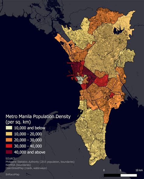 Metro Manila Population Density Map | by BA | The Barometer | Medium