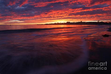 Sunset at Goleta Beach Photograph by Bill Keiran | Fine Art America