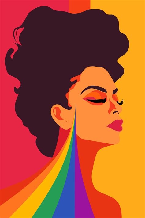 LGBT Rainbow Flat Art Illustration Poster 28797553 Vector Art at Vecteezy