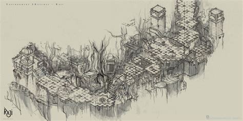 Devblog #1 Initial Environment Sketches news - Raji: An Ancient Epic - Indie DB