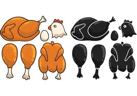 Chicken Leg Vector at GetDrawings | Free download