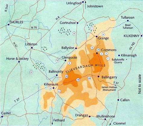 Maps of Co Tipperary Ireland Showing Ballingarry and Thurles Areas – Fanning Family History