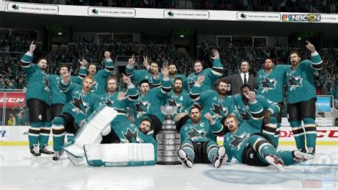 NHL 17 - San Jose Sharks Stanley Cup Championship Celebration - YouTube