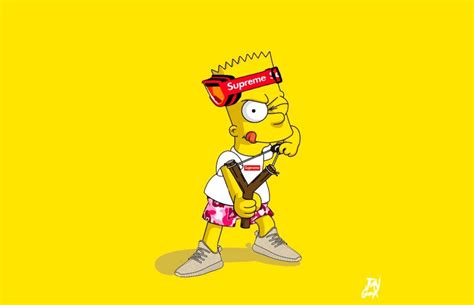 Bart Simpson Wallpaper Cool simple art cartoon cute face lovely