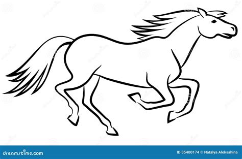 Horse Vector Outline Stock Illustrations – 29,548 Horse Vector Outline ...