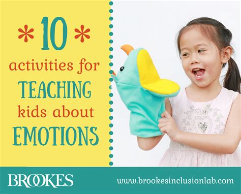 10 Activities for Teaching Young Children About Emotions - Brookes Blog