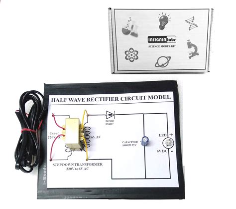 Buy INSIGNIA LABS - AC Half Wave Rectifier Circuit Control Model Kit | School Science Model Kit ...