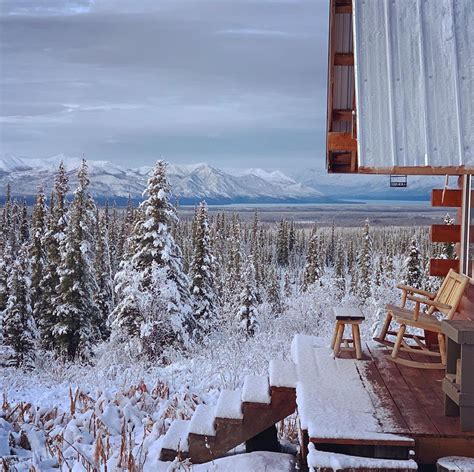 @cabinlife_alaska on Instagram: “The first snowfall at the cabin came ...