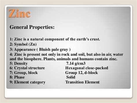 Zinc and zinc deposits in Pakistan