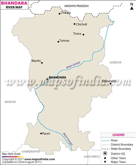 Bhandara River Map