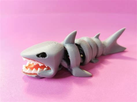 *NEW* Articulated Shark Fidget Toy V2.0 by Zurlingo-3D - MakerWorld