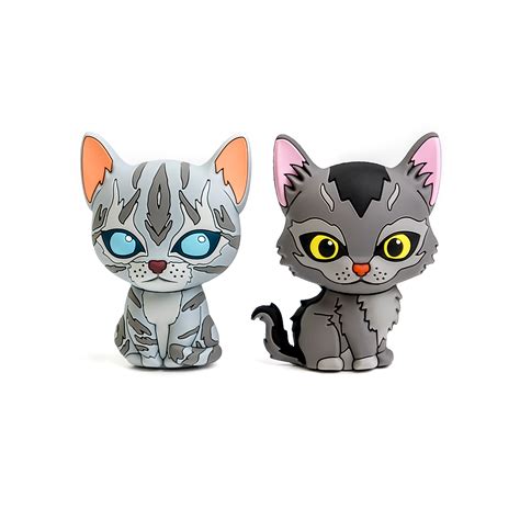 Graystripe & Jayfeather - Mini Collector Figures - Warrior Cats Store - UK