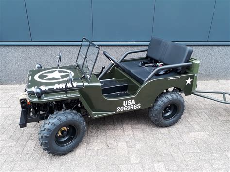 Willys Mini Jeeps 150cc full options Geveerd bestellen bij JdKMotoren.nl