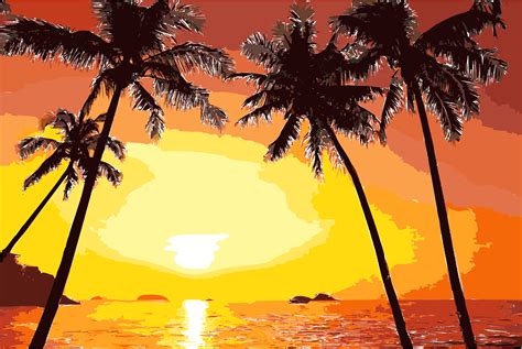 beach palm tree clip art - Clip Art Library