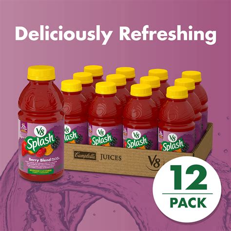 12-Pack 16-Oz V8 Splash Flavored Juice Beverage (Various Flavors) $13. ...