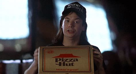 Waynes World Pizza GIF - Find & Share on GIPHY