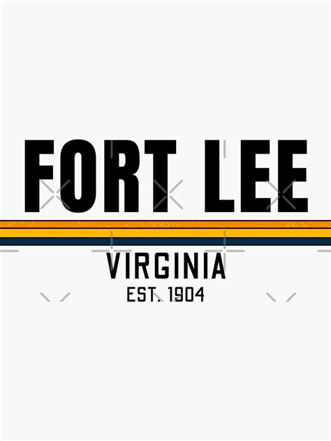 "Fort Lee In Virginia Army Base" Sticker for Sale by laurelwig | Redbubble