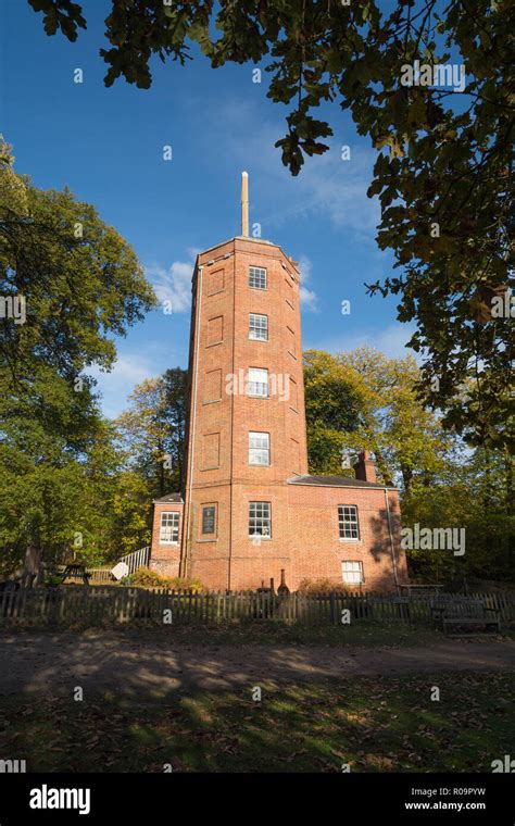 Chatley Heath Semaphore Tower, a landmark that was built as part of the Admiralty semaphore ...