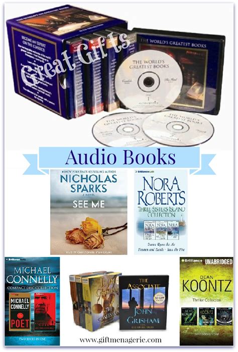 Audio Books on CD's are Great Gifts - Gift Menagerie