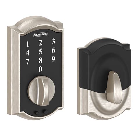 Shop Schlage BE375 Cam Touch Camelot Satin Nickel Keyless Single ...