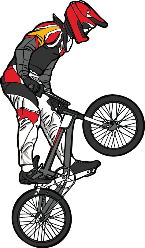 bmx bicicleta estilo libre deporte clipart 20711964 Vector en Vecteezy