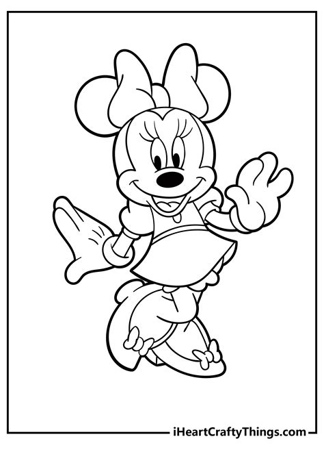 Free Printable Minnie Mouse Coloring Pages - Printable Templates Free