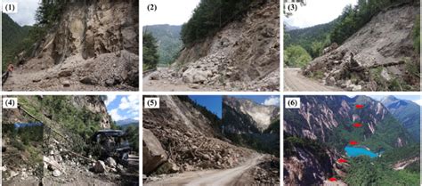 Typical field photos of landslides triggered by 2017 Jiuzhaigou... | Download Scientific Diagram