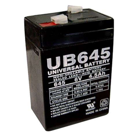 6 Volt 4.5 ah Security Alarm Battery replaces Enduring CB-4.5-6 ...