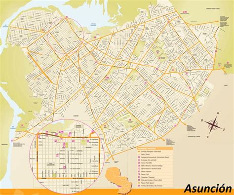 Asunción Map | Paraguay | Detailed Maps of Asunción