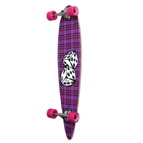 Pintail Longboard with Dice Pintail Longboard, Pink Wheels, Lets Roll, Longboards, Dice, 40th ...