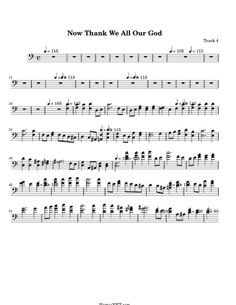 Now Thank We All Our God Sheet Music - Now Thank We All Our God Score • HamieNET.com