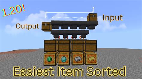 Minecraft Easy Automatic Sorting System 1.20 Tutorial - Auto sorter ...