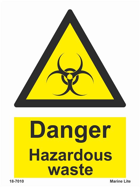 hazard sign - Danger hazardous waste | Products | Traconed