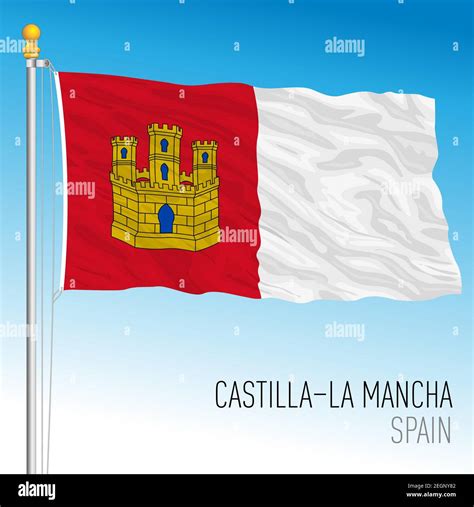 Flag of castilla la mancha Stock Vector Images - Alamy