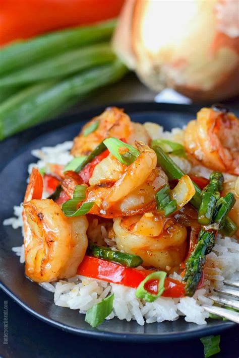 Sweet Chili Shrimp Stir Fry Easy Recipe - Butter Your Biscuit